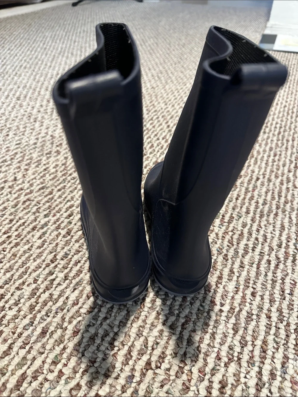 Cat & Jack Black Kids Rain Boots with Easy Pull Tabs